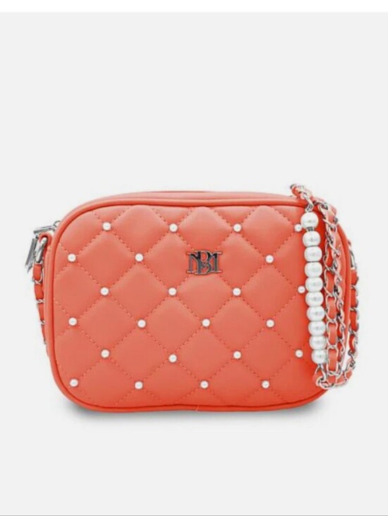 Badgley Mischka Handbags - Badgley Mischka Diamond Quilted Purse with Pearls - NWT